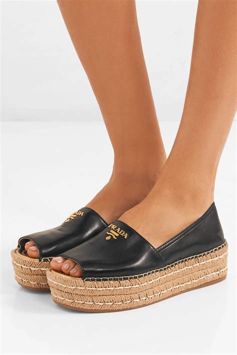 prada platform espadrille|prada espadrilles women.